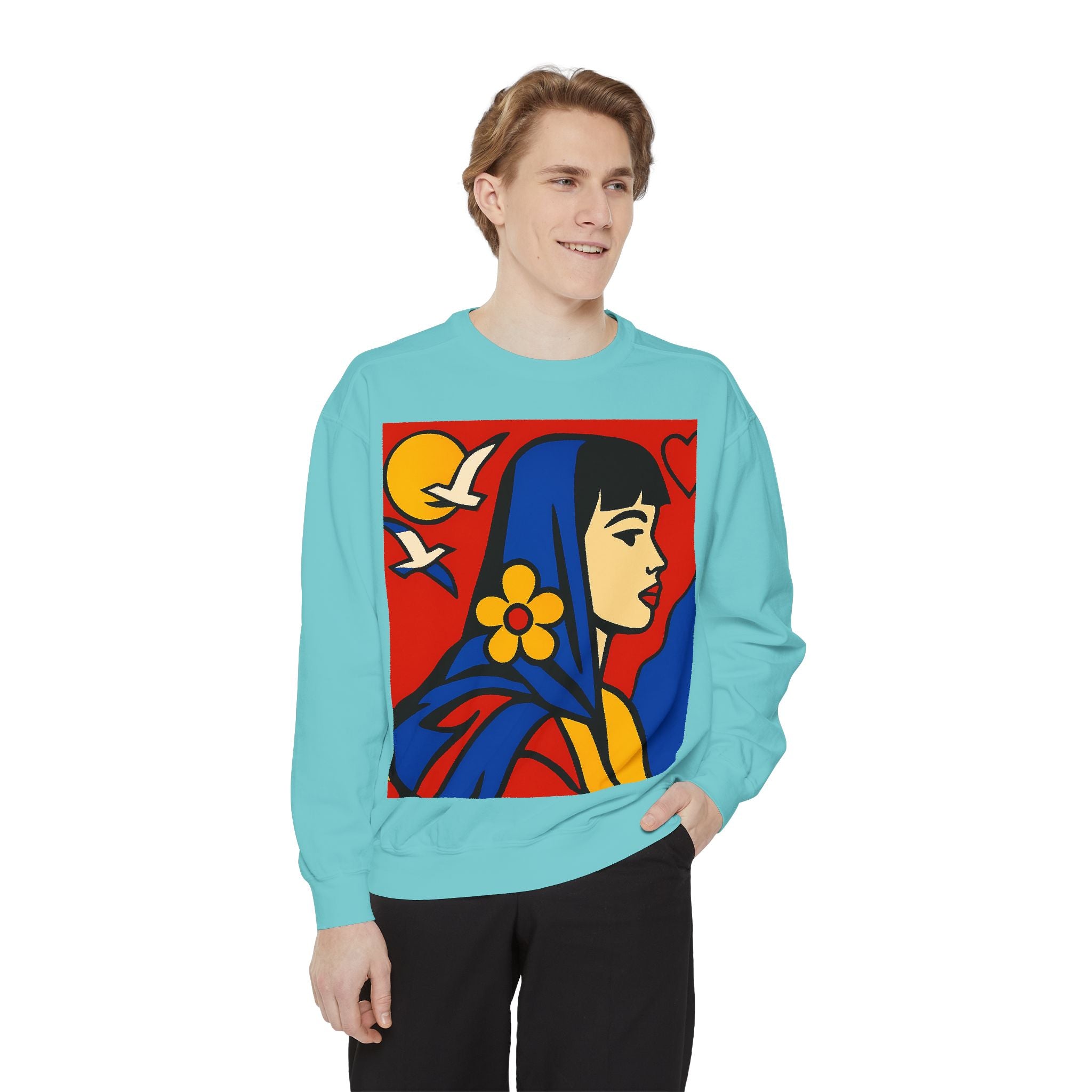 Unisex Garment-Dyed Sweatshirt - planetplanasspace