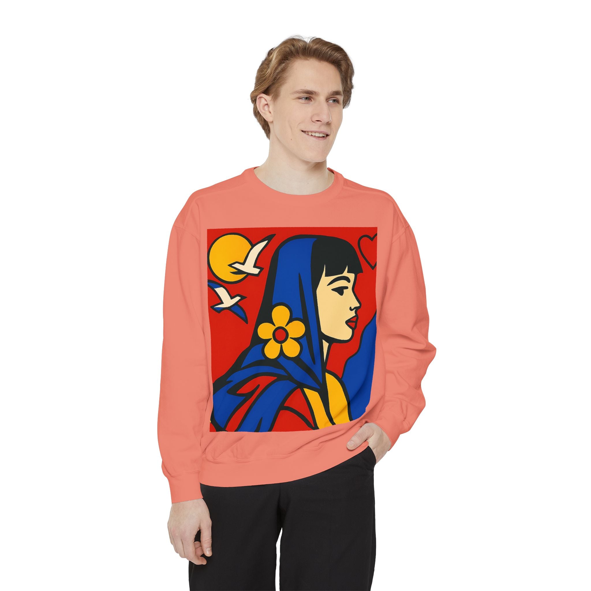 Unisex Garment-Dyed Sweatshirt - planetplanasspace