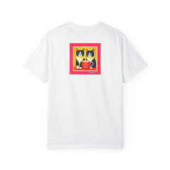 Cat Gallery T-Shirt — 'Cats Viewing Humans' Artistic Tee for Cat Lovers