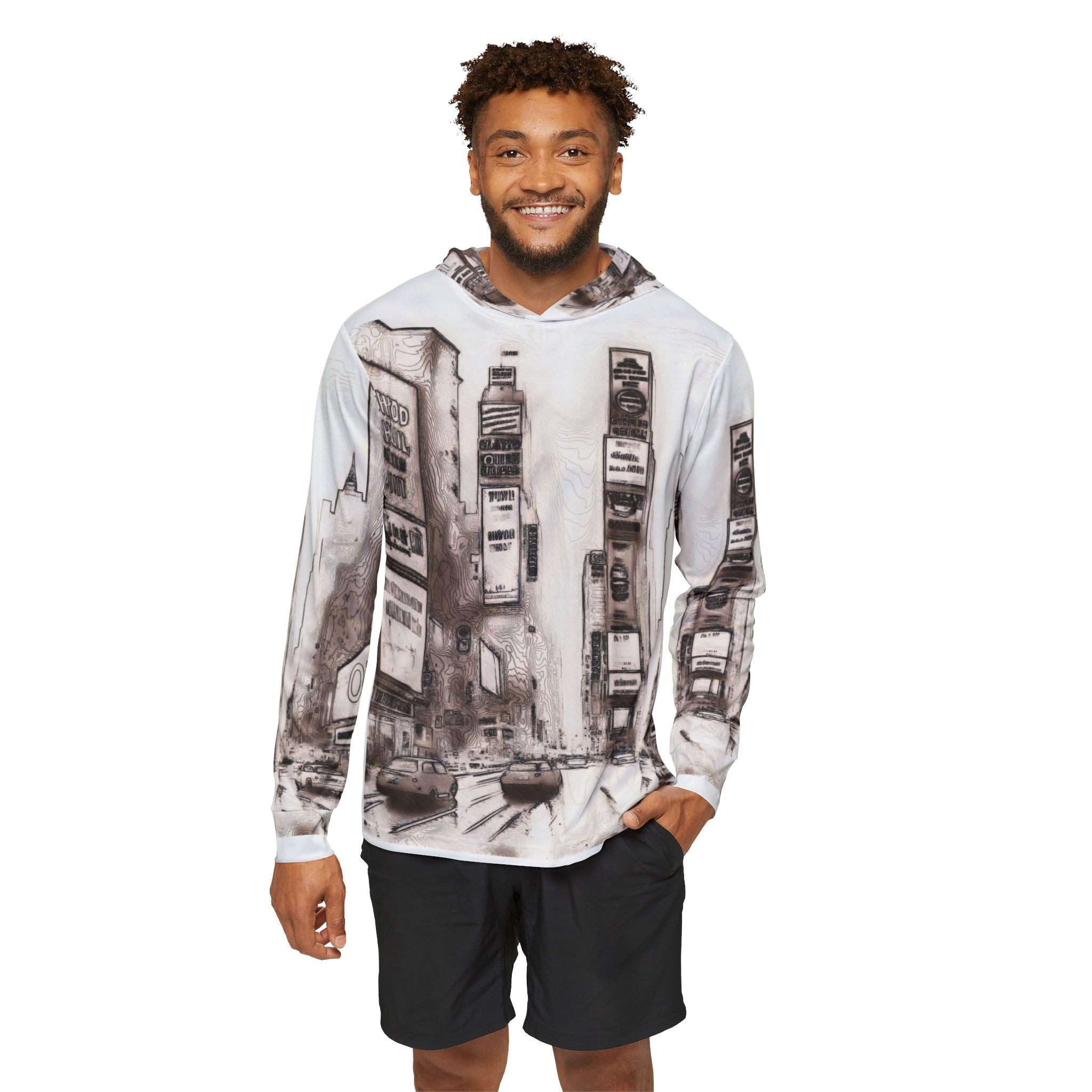 Men's Sports Warmup Hoodie itle Vintage New York - planetplanasspace