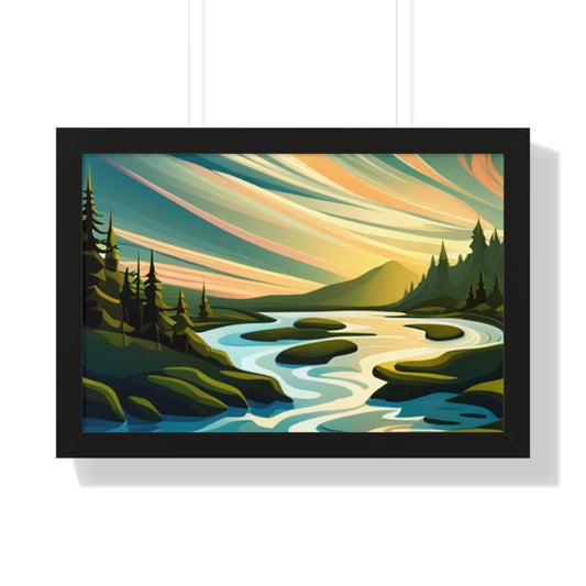 Framed Horizontal Poster - planetplanasspace
