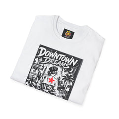 Noir Detective Tee — 'Red Star Trench' Mystery Movie Graphic T-Shirt
