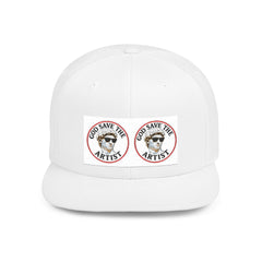 God Save the Artists Snapback Cap, Trendy Flat Bill Hat, Gift for Creative Minds, Art Lover Accessory, Streetwear Style