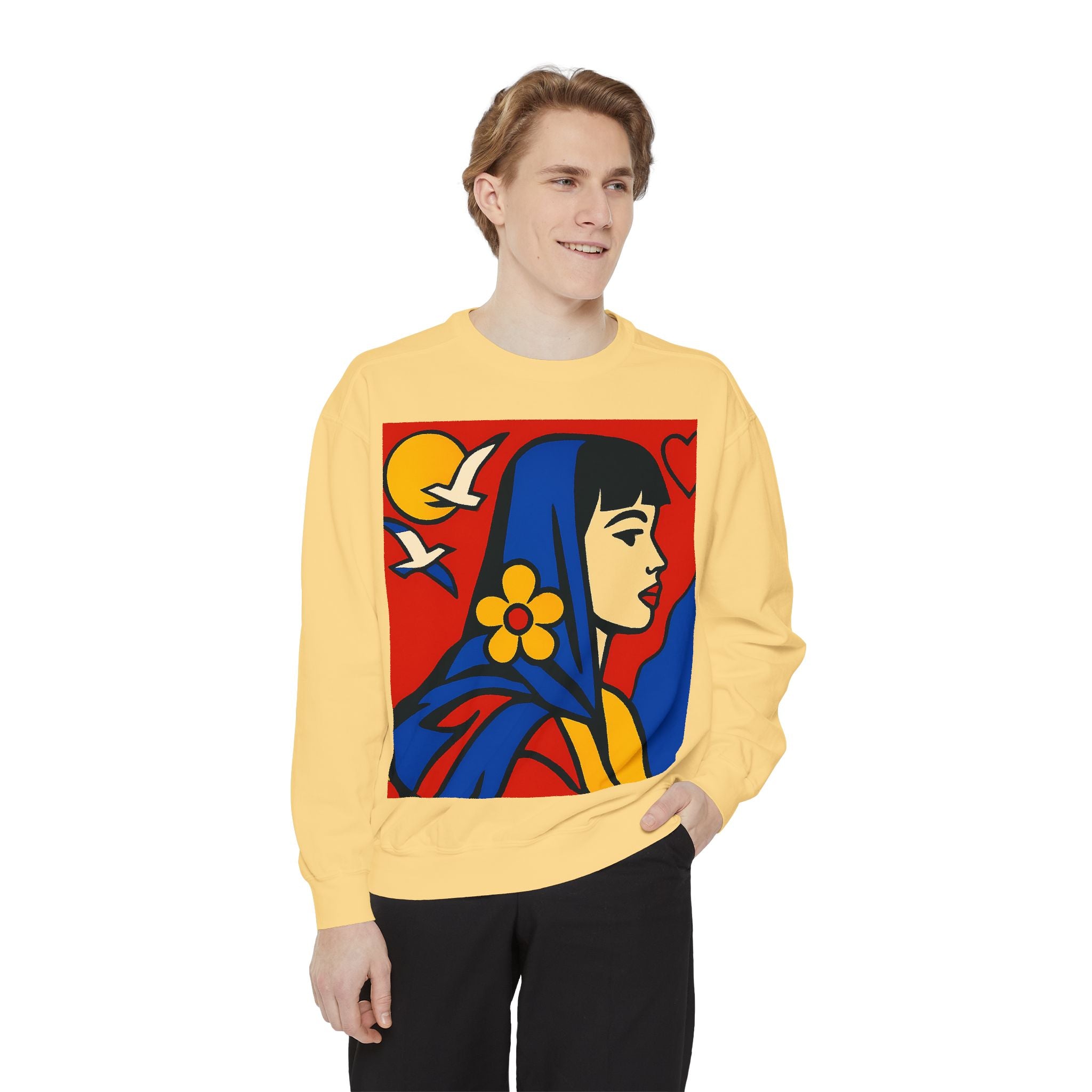 Unisex Garment-Dyed Sweatshirt - planetplanasspace