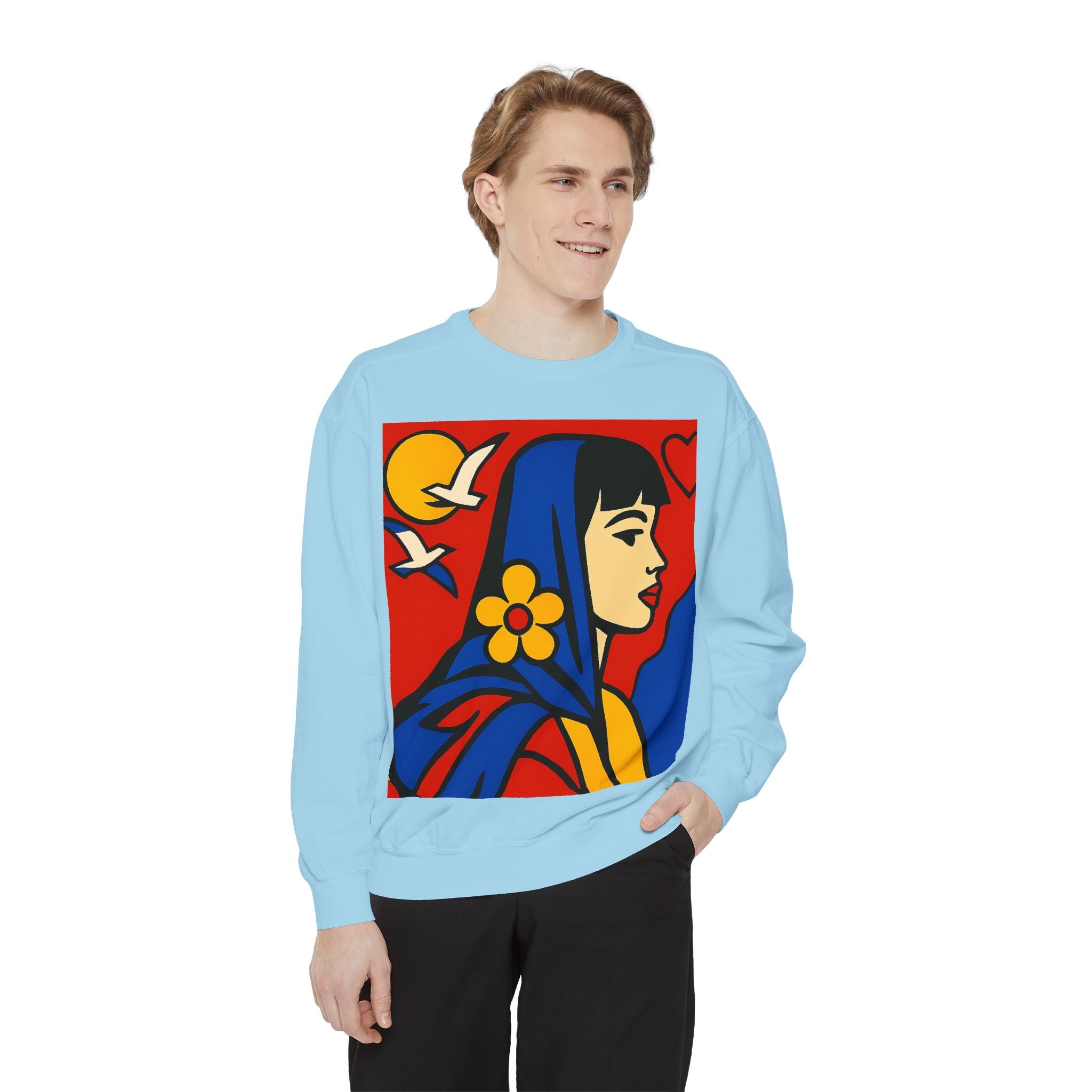 Unisex Garment-Dyed Sweatshirt - planetplanasspace