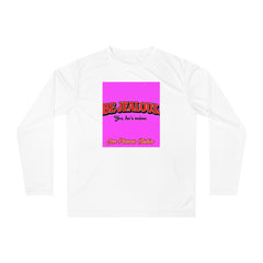 Be Jealous Performance Long Sleeve Shirt — Retro Pink Graphic
