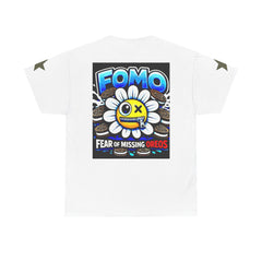 FOMO Graphic Tee — "Fear of Missing Out" Fun Oreo Daisy Streetwear T-Shirt