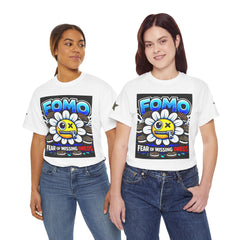 Graphic Tee — 'FOMO: Fear of Missing Oreos' Colorful Flower Art T-Shirt