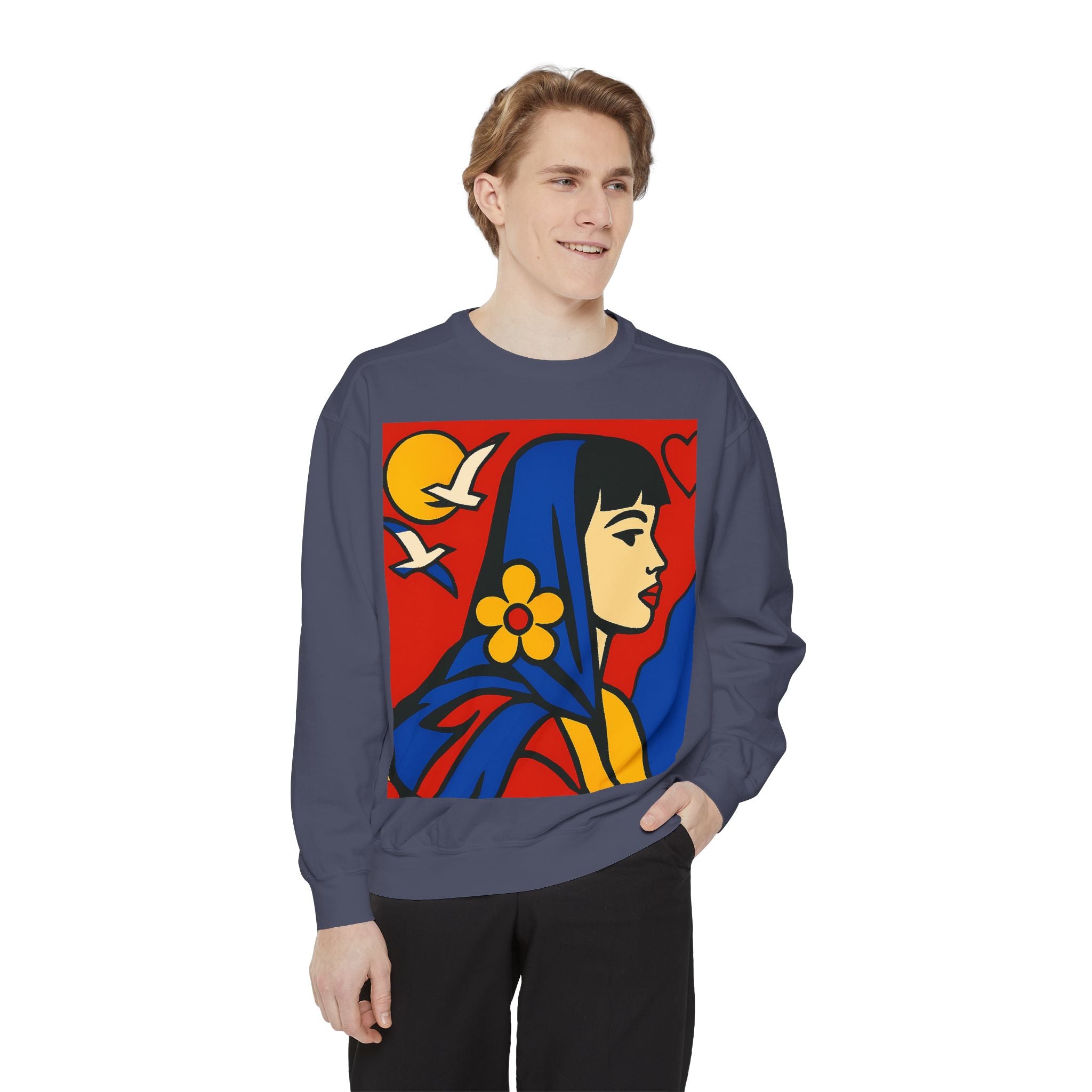 Unisex Garment-Dyed Sweatshirt - planetplanasspace