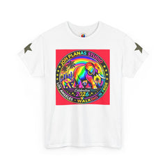 Pride Elephant Graphic Tee — "Born in Pride" Rainbow Los Angeles 2026 T-Shirt