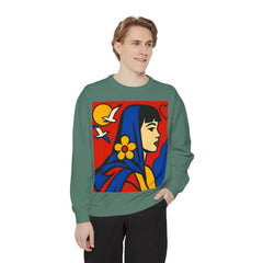 Unisex Garment-Dyed Sweatshirt - planetplanasspace
