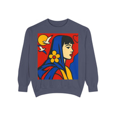 Unisex Garment-Dyed Sweatshirt - planetplanasspace
