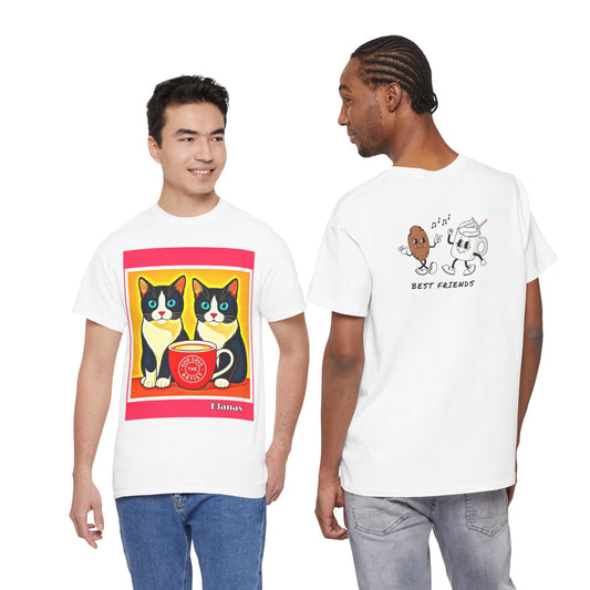 Cute Kittens Coffee Tee — “When Am I Going to Wake Up and Have a Coffee?”