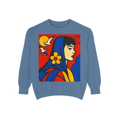 Unisex Garment-Dyed Sweatshirt - planetplanasspace