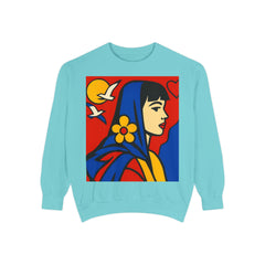 Unisex Garment-Dyed Sweatshirt - planetplanasspace