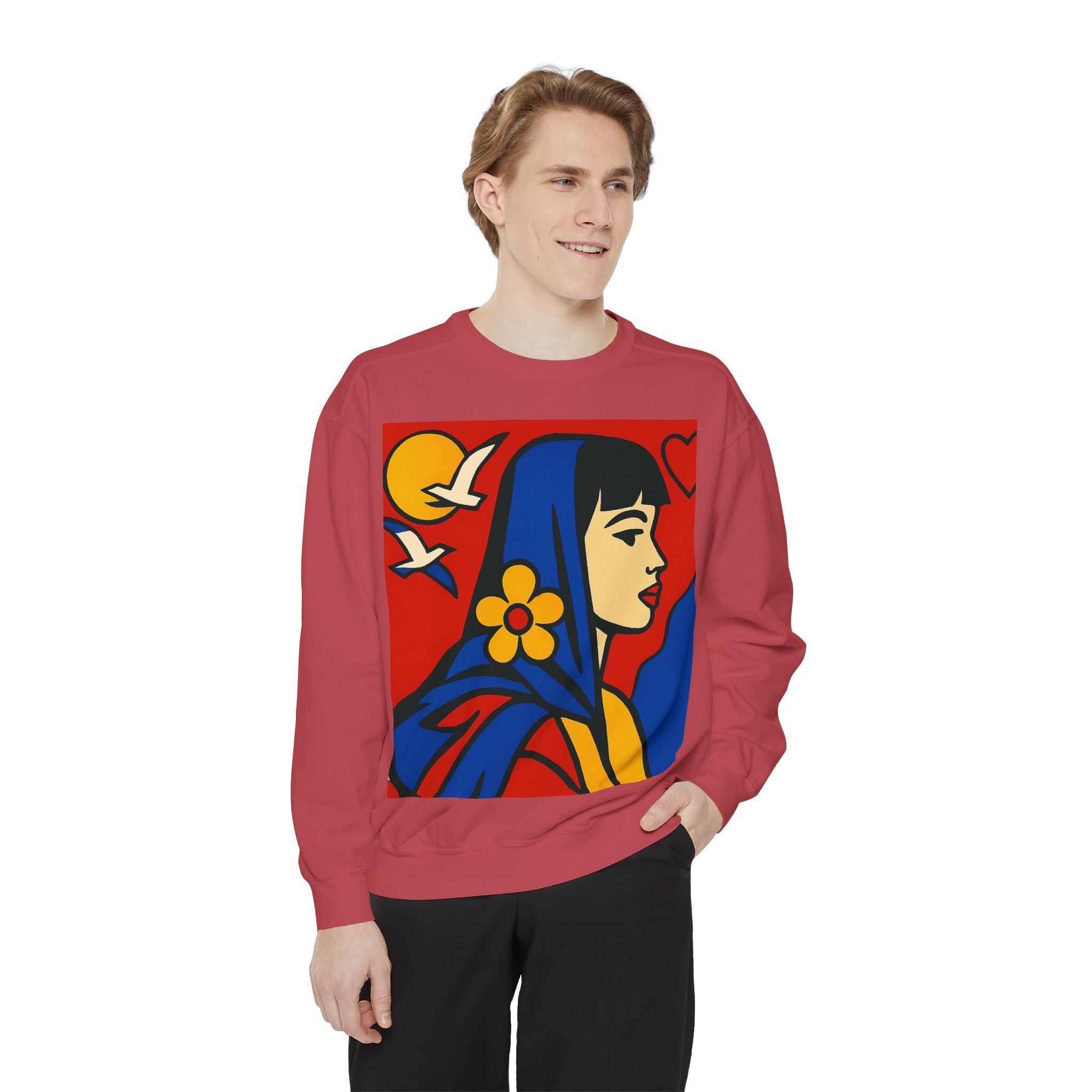 Unisex Garment-Dyed Sweatshirt - planetplanasspace
