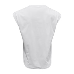 Men's Loose Short Sleeve T-Shirt round Neck Sleeveless Casual Breathable Summer Sports Basic Vest