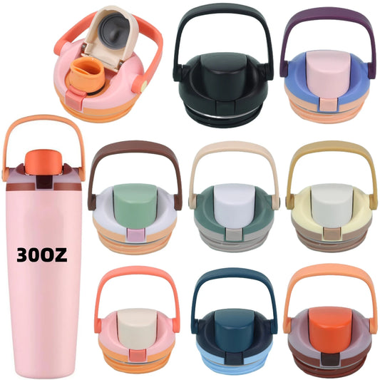Replacement Lid Compatible Accessory with Owala FreeSip Sway 30oz Water Bottles,Caps with Carry Handle, Easy-Open Button