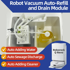 Compatible with Roborock Q revo Max QV35 Q revo Edge Robot Vacuum Water Change Kit Auto Water Refill and Drain water hookup kit