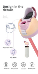 Owala Freesip 16oz insulated cup new straw cup stainless steel water cup portable cup 475ml,BPA-Free