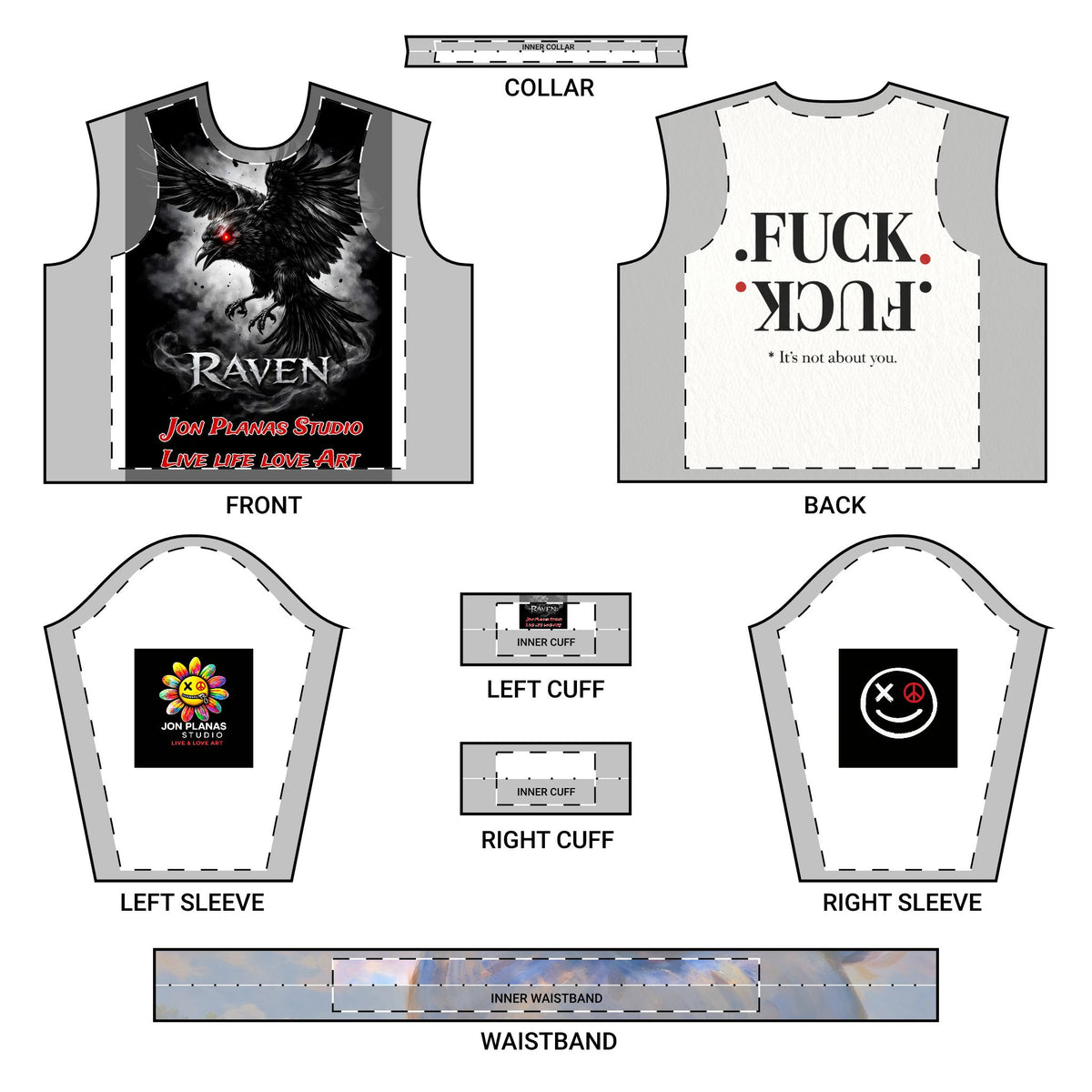 Raven Graphic Crewneck Sweatshirt — "Raven: The Darkness Stirs" Gothic Long-Sleeve