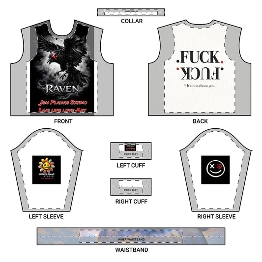 Raven Graphic Crewneck Sweatshirt — "Raven: The Darkness Stirs" Gothic Long-Sleeve