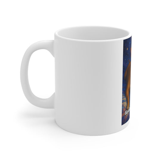 Galactic Puppy Coffee Mug | Cute Dog Lover Gift | Rambo the Cosmic Puppy | Space-Themed Drinkware | Fun Pet Mug