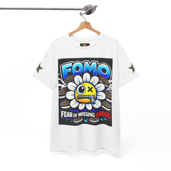 Graphic Tee — 'FOMO: Fear of Missing Oreos' Colorful Flower Art T-Shirt