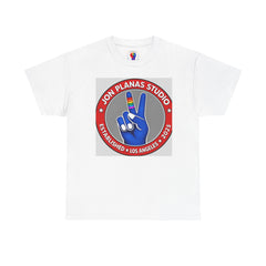 Pride Peace Sign T-Shirt — Jon Planas Studio Rainbow Logo Tee