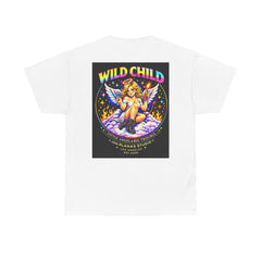 Wild Child Graphic Tee — Retro Angel Tarot T‑Shirt