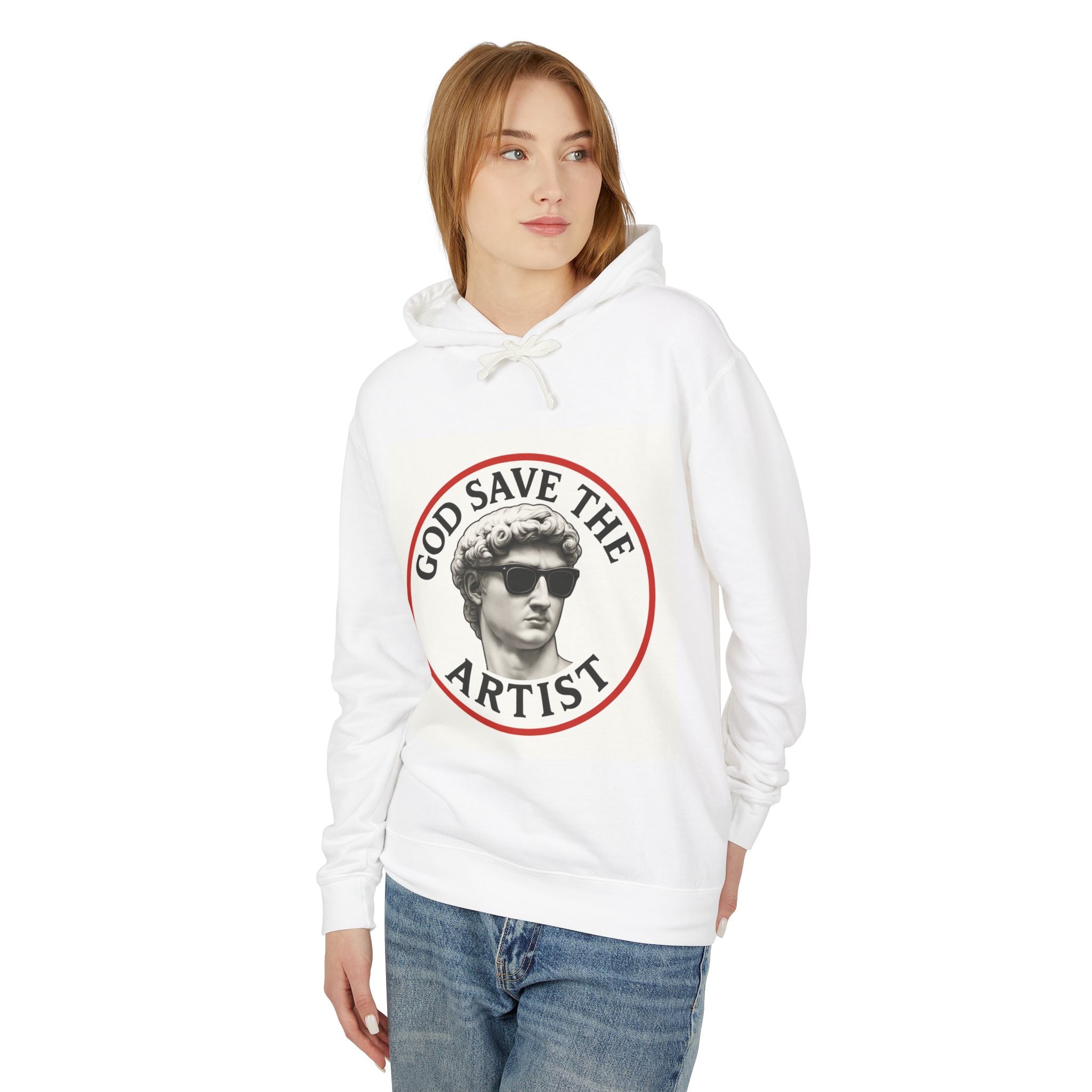 Artistic Vibes Unisex Hoodie with 'God Save the Artist' Design, Trendy Streetwear, Unique Gift for Creatives, Perfect for Art Lovers, [...] - planetplanasspace