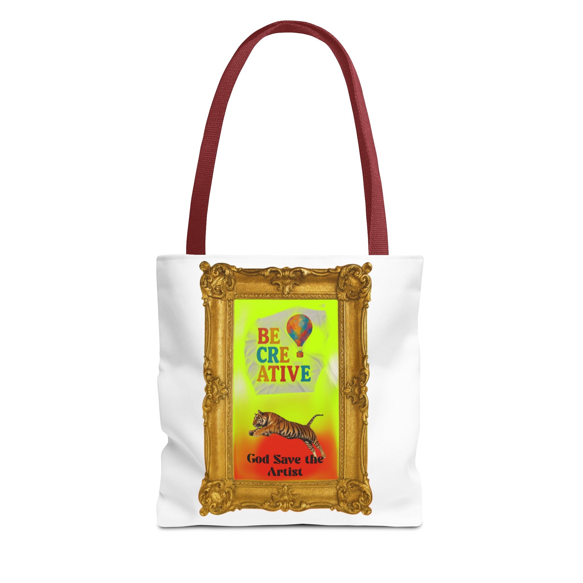 Creative Gold Frame Tote Bag - Perfect for Artists and Imaginative Minds