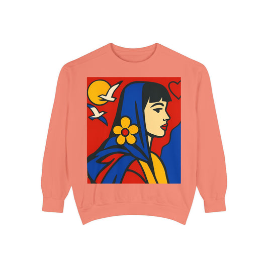 Unisex Garment-Dyed Sweatshirt - planetplanasspace