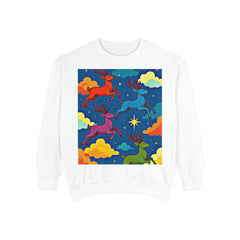 Christmas Reindeer Unisex Sweatshirt - Happy Holidays Cheerful Design