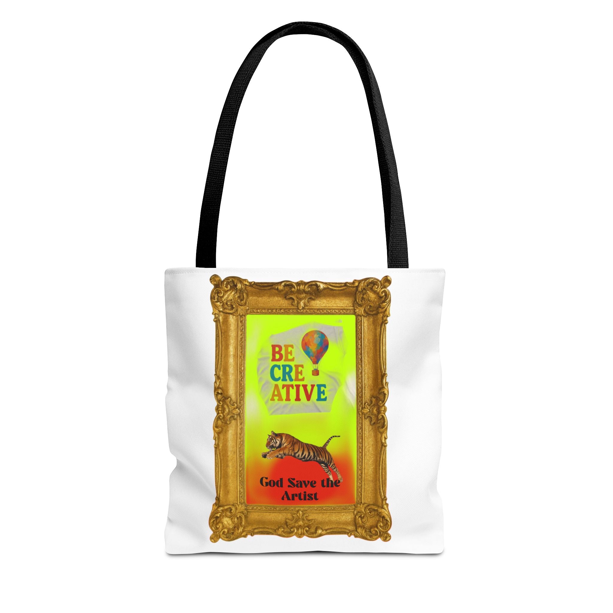 Creative Gold Frame Tote Bag - Perfect for Artists and Imaginative Minds