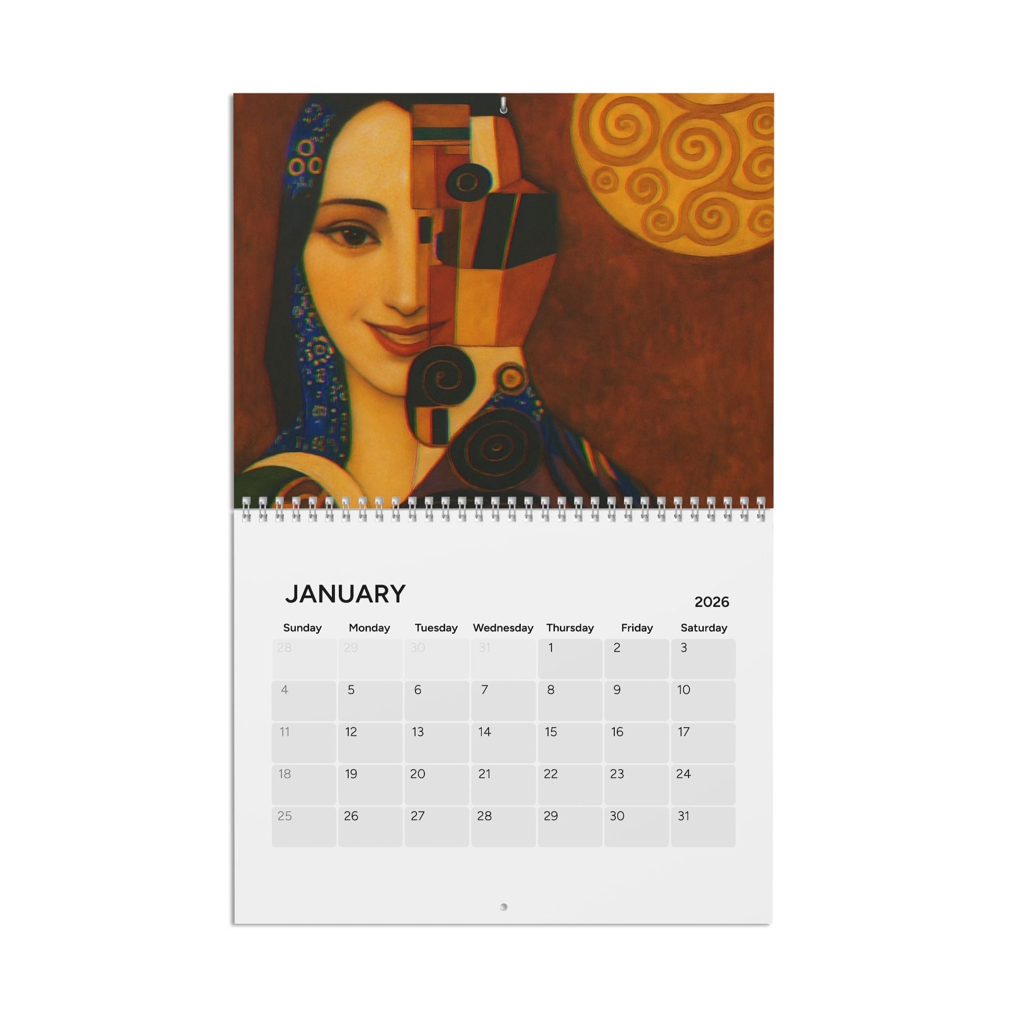 Calendar 2026 featuring The Art of Jon Planas - Bright Colors and Celeb Favorites