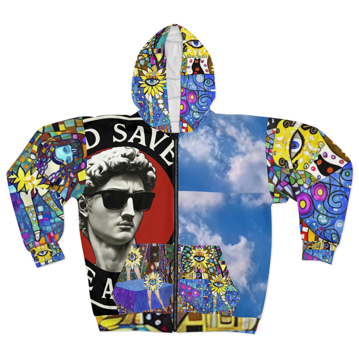 Unisex hoodie, City Craze, original artwork by Jon Planas. - planetplanasspace