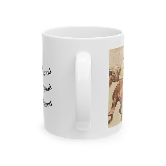 Colorful Horse Ceramic Mug with Inspirational Quotes, Perfect for Horse Lovers, Gift for Animal Enthusiasts, 11oz, 15oz, Unique Coffee Cup