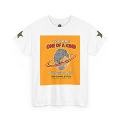 You Are One of a Kind Tee — Retro Fingerprint Planet Graphic T-Shirt