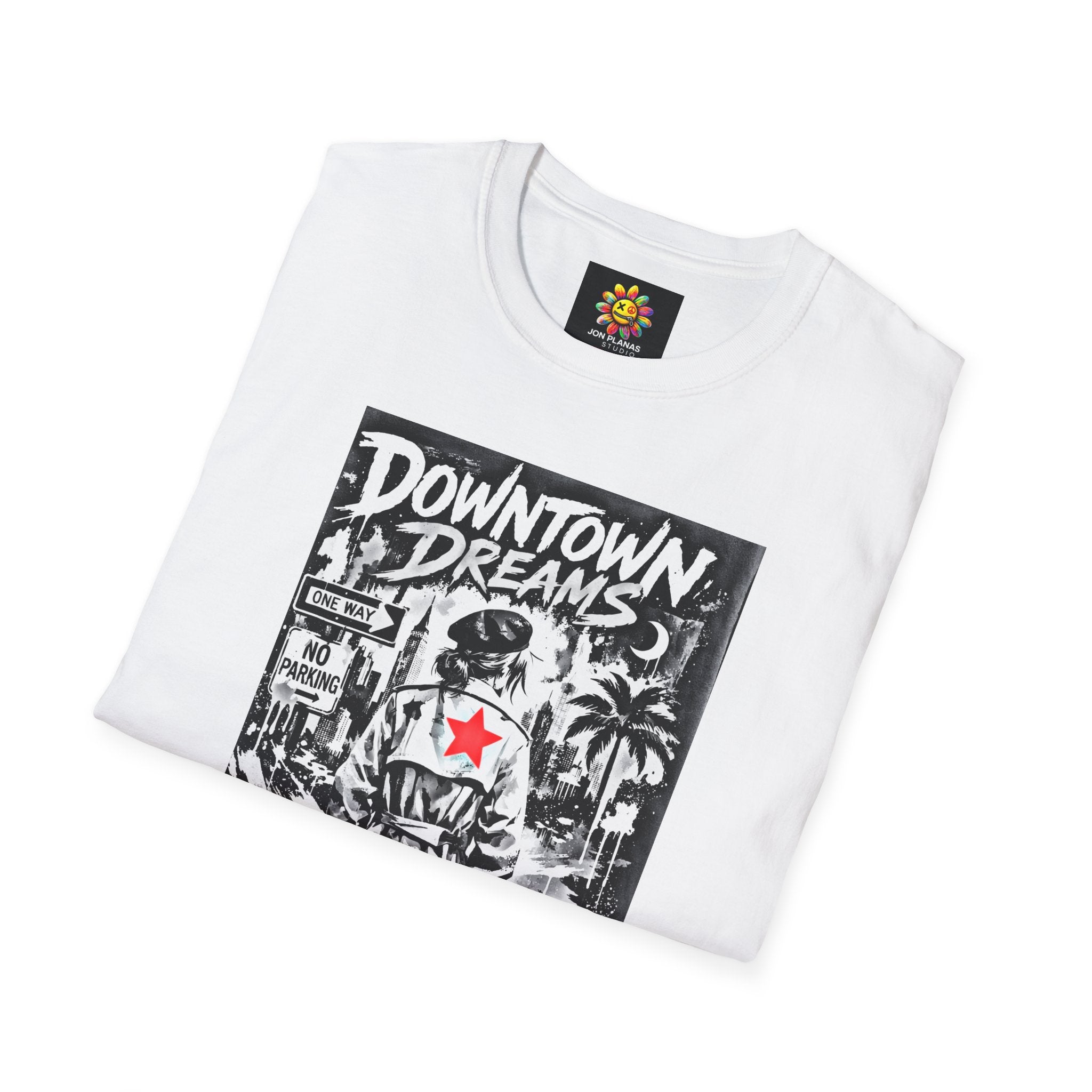 Noir Detective Tee — 'Red Star Trench' Mystery Movie Graphic T-Shirt