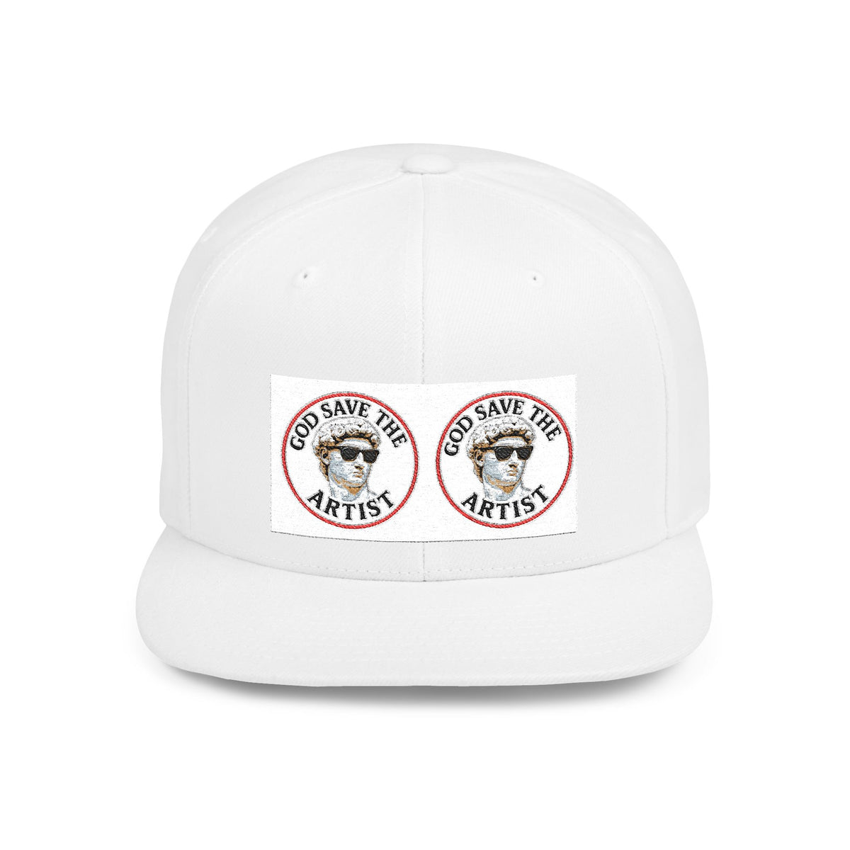 God Save the Artists Snapback Cap, Trendy Flat Bill Hat, Gift for Creative Minds, Art Lover Accessory, Streetwear Style