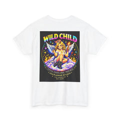 Wild Child Graphic Tee — Retro Angel Tarot T‑Shirt