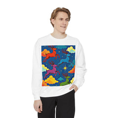Christmas Reindeer Unisex Sweatshirt - Happy Holidays Cheerful Design