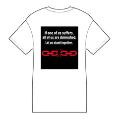 Core Cotton Tee — "Look Away. Silence Grows." Awareness Graphic T-Shirt