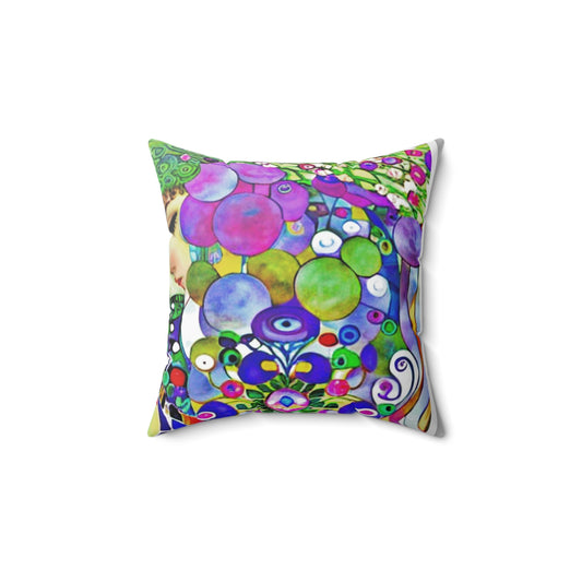 Vibrant Decorative Pillow Cover for Home Decor, Colorful Art Cushion for Gift Giving, Accent Pillow for Living Room, Cozy Sofa Pillow