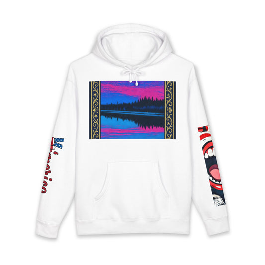 Unisex Heavyweight Hooded Sweatshirt "Nature Lake Hoodie#