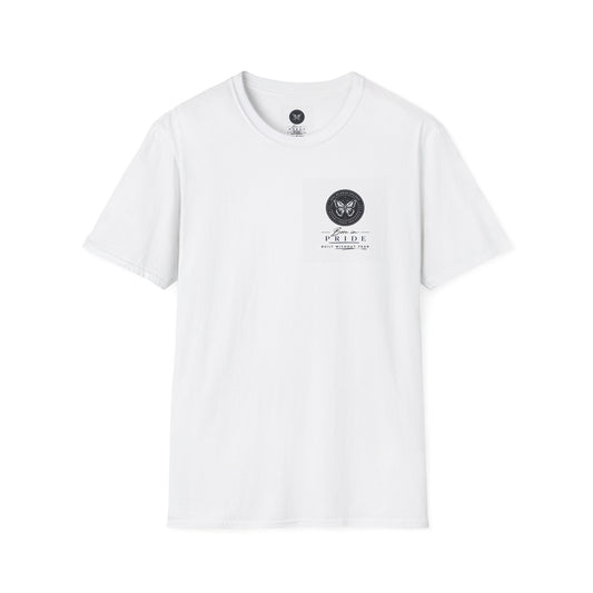 Pride Fist T-Shirt — Rainbow Solidarity Tee ("Take care of each other")