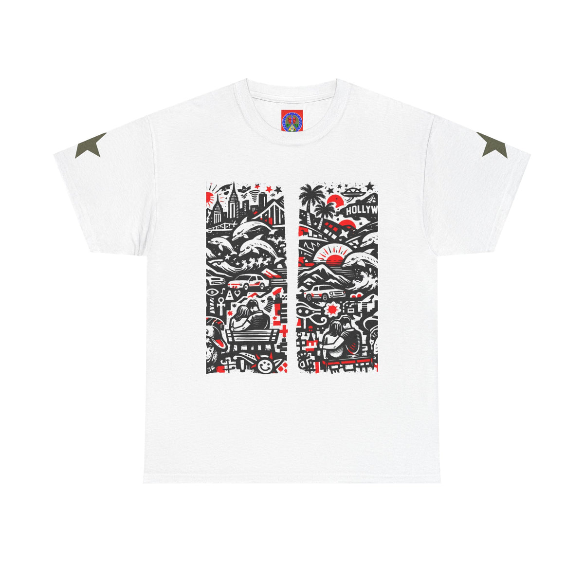 Graphic Art Tee — Jon Planas Studio Surf & City Illustration
