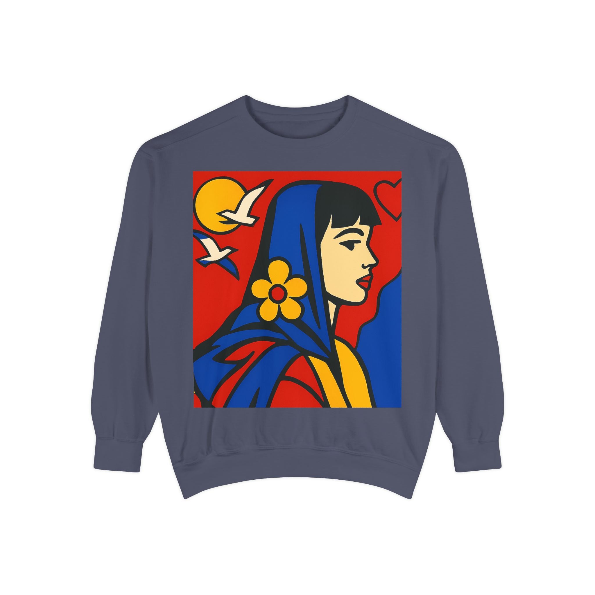 Unisex Garment-Dyed Sweatshirt - planetplanasspace