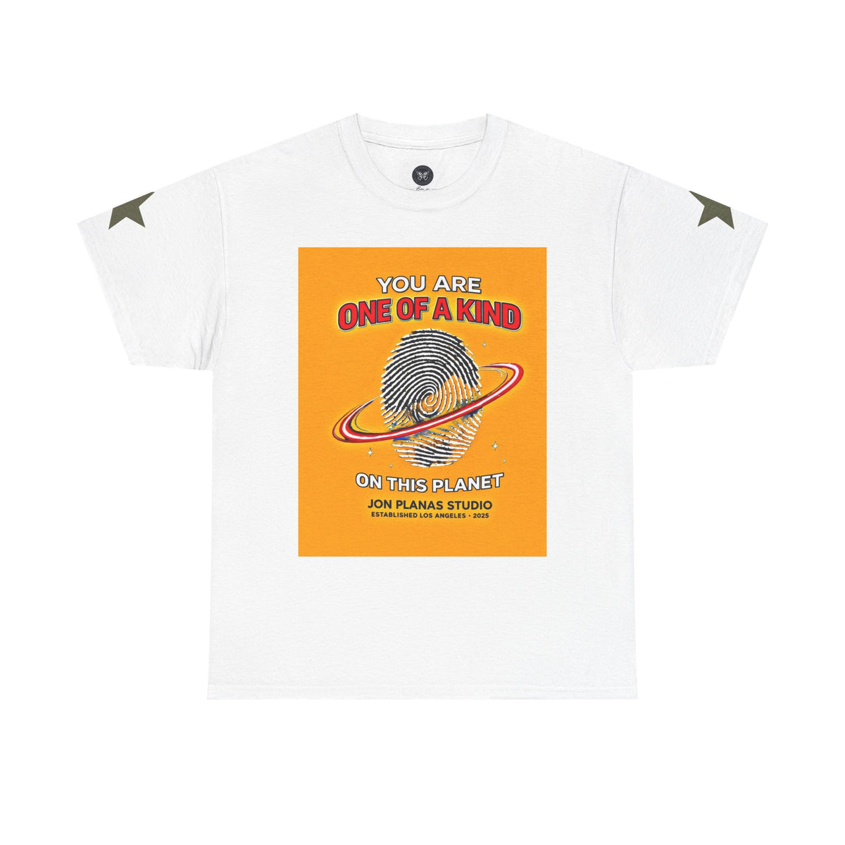 You Are One of a Kind Tee — Retro Fingerprint Planet Graphic T-Shirt